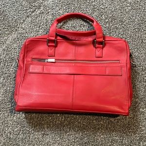 Bugatti red leather computer case . New never used